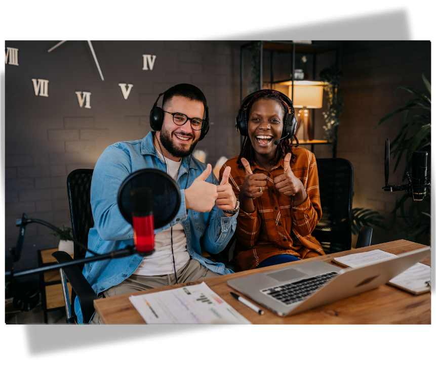 Person using Audio Studio